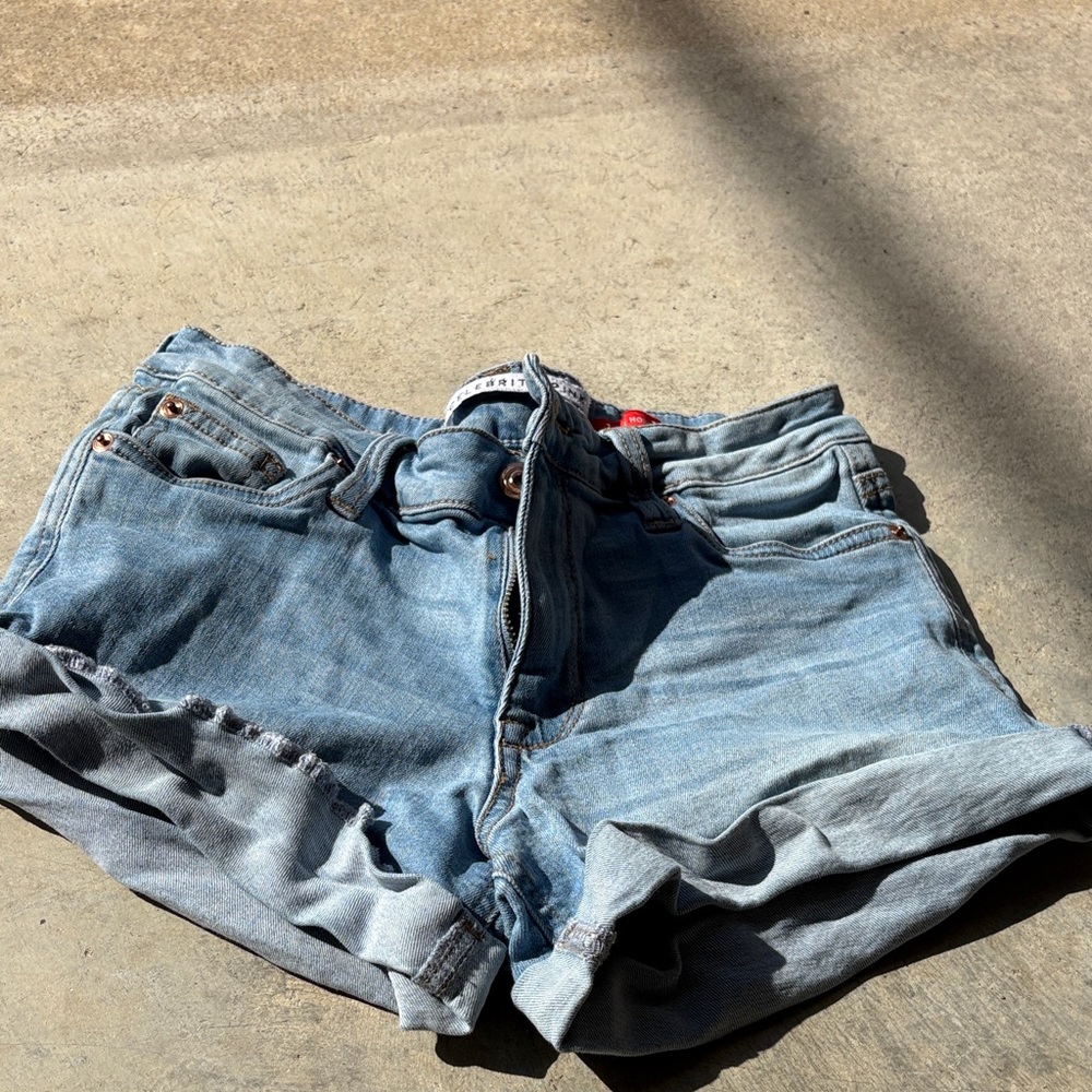 Celebrity Pink Light Blue Jean Shorts